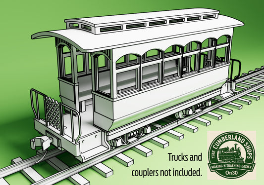 On30 18' Passenger Car - 4 Axle