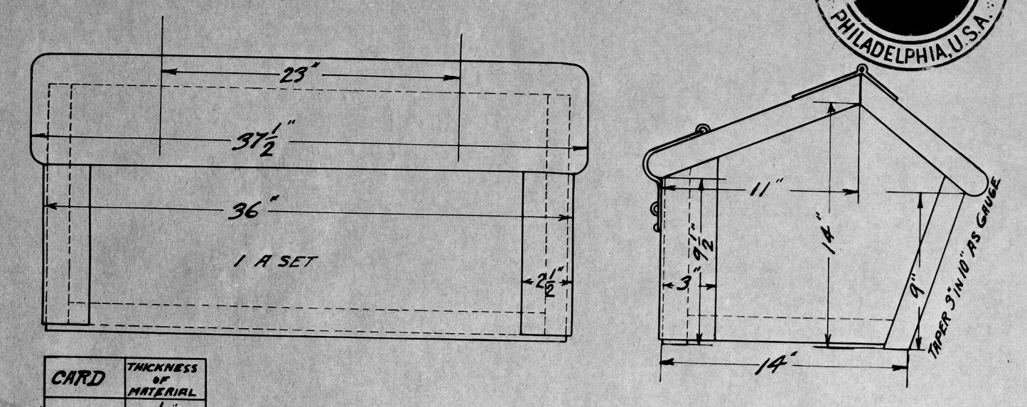 Baldwin Tender Tool Box Circ 1876