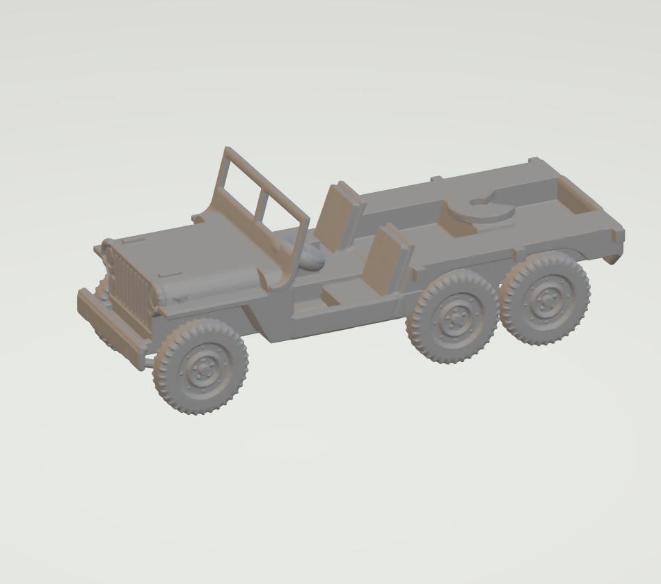 87 Scale 6x6 Jeep MT Tug