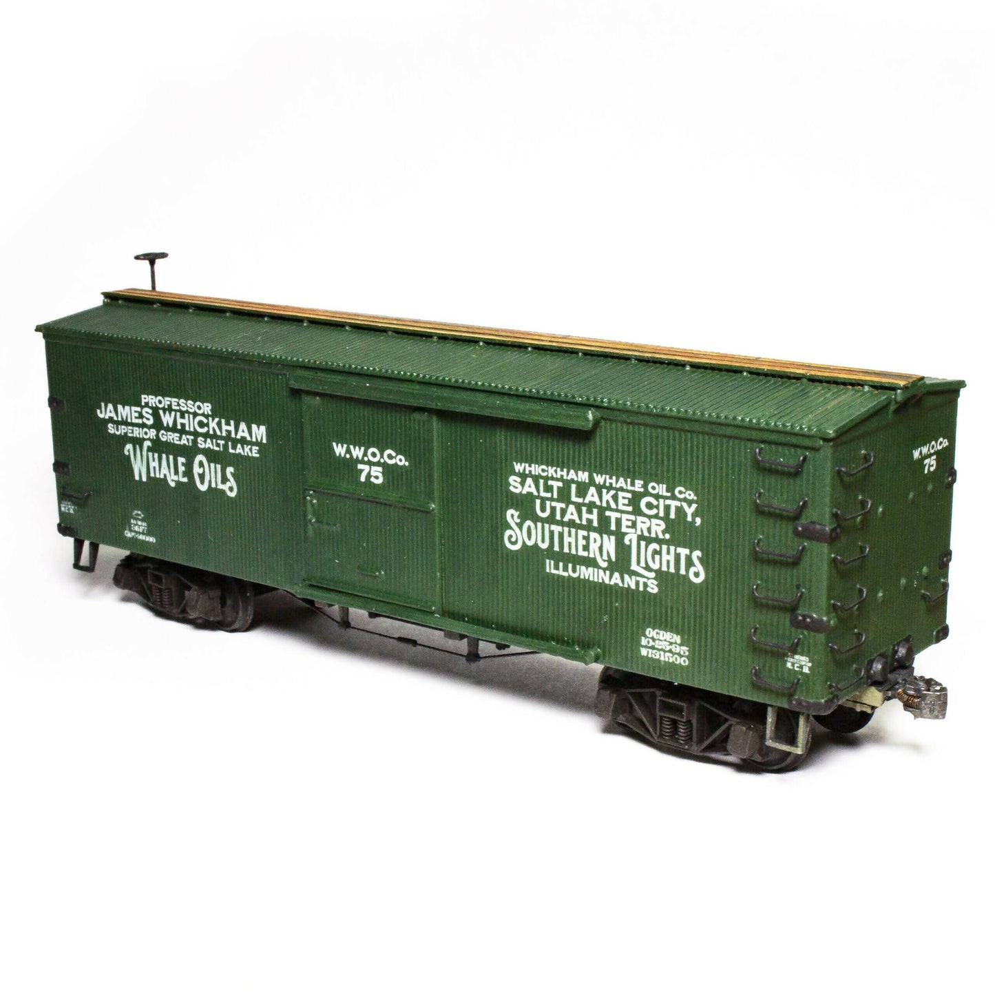 GBC-B006-HO Whickham Whale Oil 36' Private Owner Boxcar HO Scale Decal Set