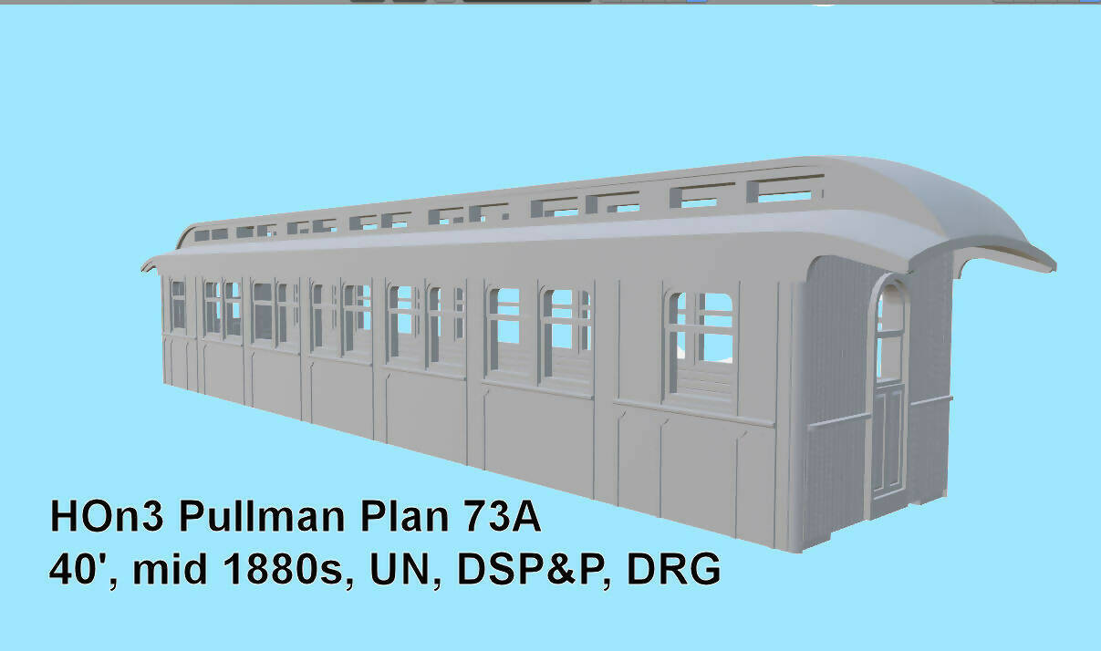 Pullman Plan73A 40' Mid 1880s (UN, DSP&P,DRG)