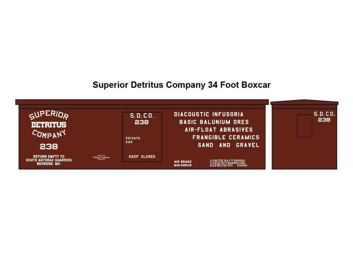 Circus City Decals HO Scale BNSF Modern Business Passenger Car Decal Set - 1:87