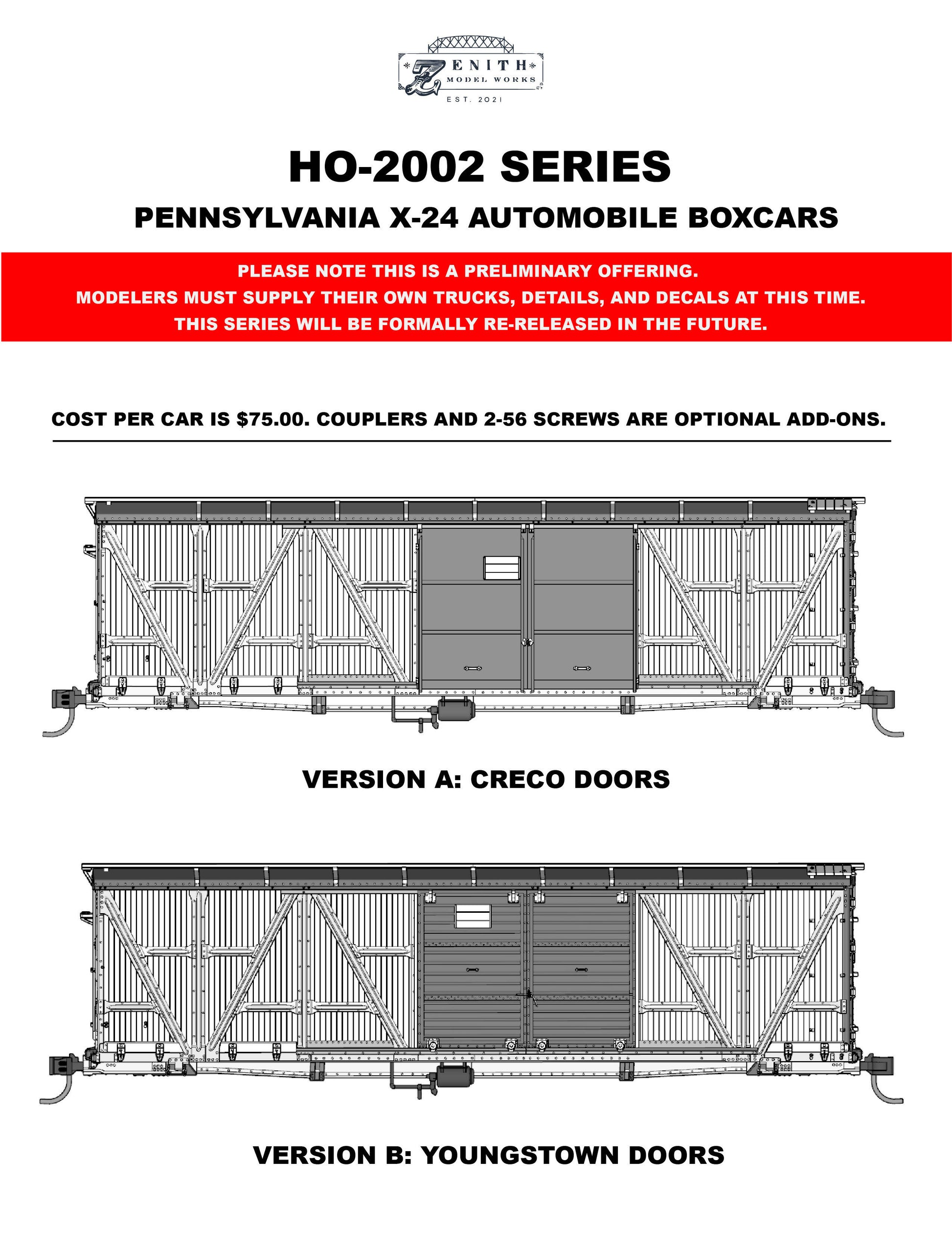 Pennsylvania X24 Automobile Boxcar – 3Dp Train